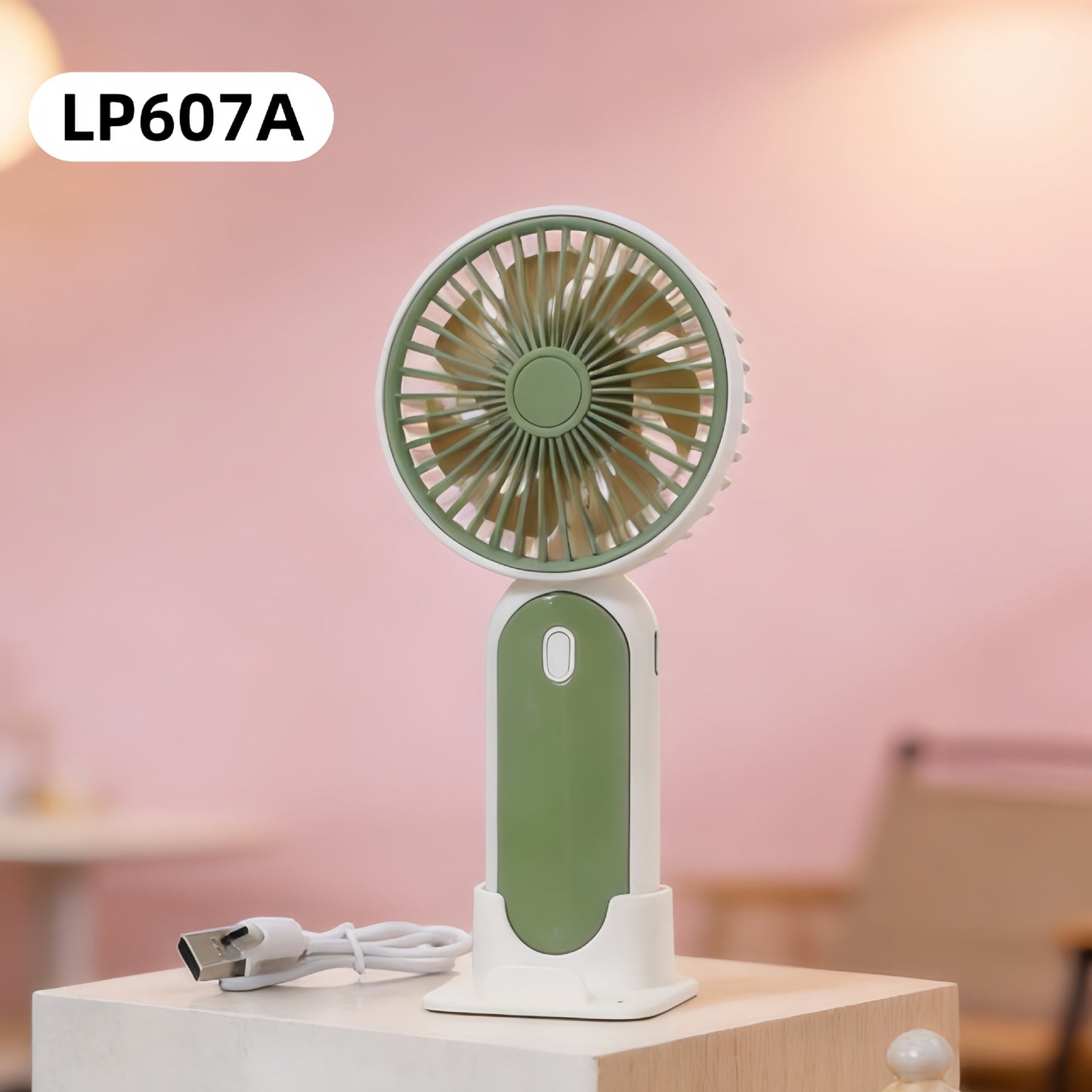 Damen Tragbarer USB-Handventilator mit flexiblem Standfuß Karnz