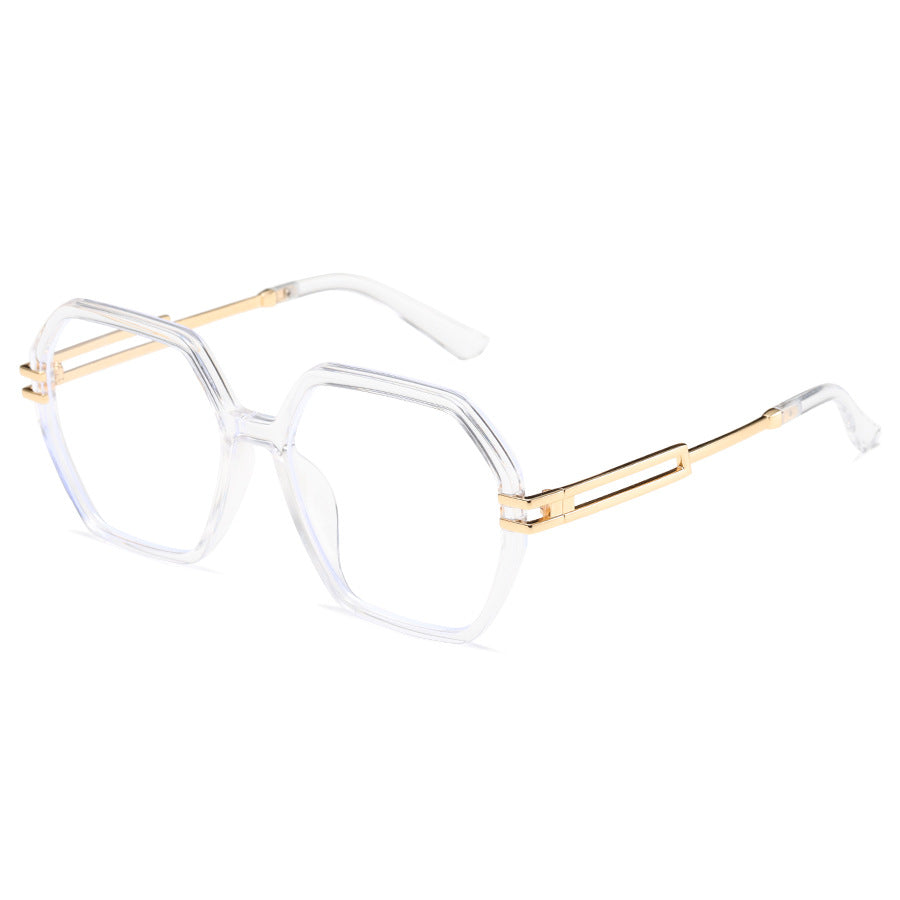 Damen modische Sonnenbrille im avantgardistischen Hexagon-Design Karnz