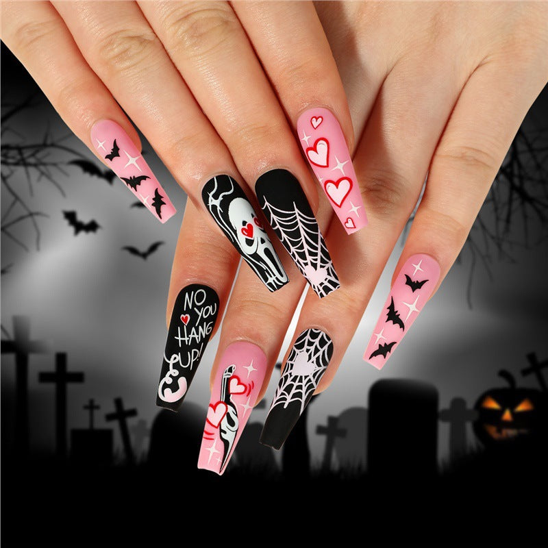 Thematisches Halloween Press-On Nagelset Karnz