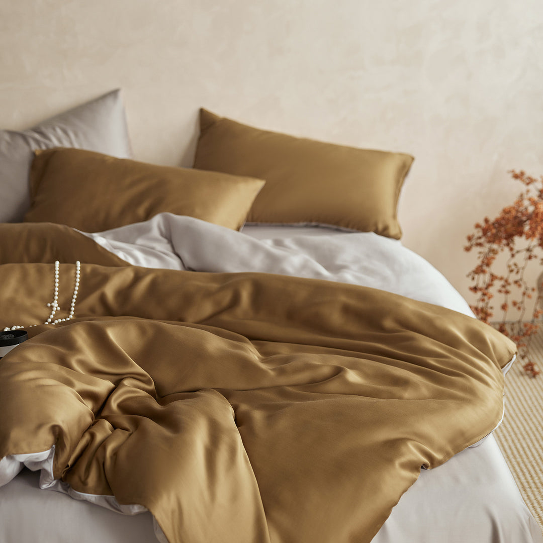 Luxuriöses Satin-Bettwäsche-Set mit seidenweichem Griff und extraweichen Kissenbezügen