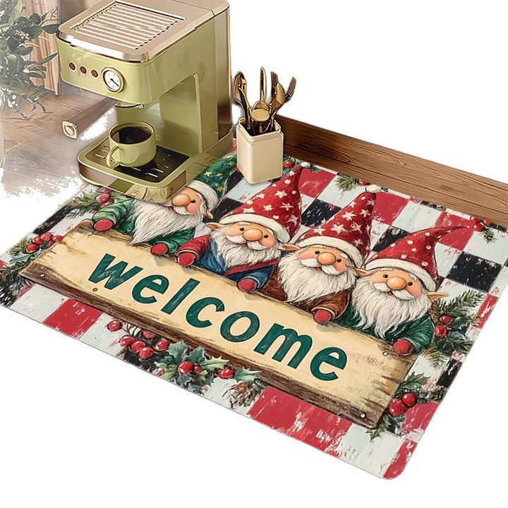 Festliche Weihnachtsküchenmatte