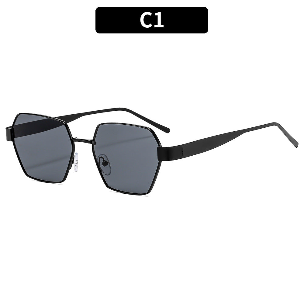 Elegante sechseckige Rahmen-Sonnenbrille