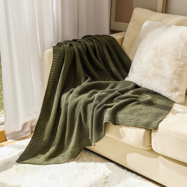 Gemütliche Gewebte Strickdecke
