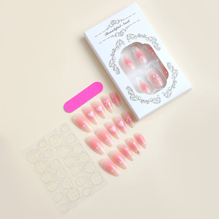 Dekoratives Theme Press-On Nagelset Karnz