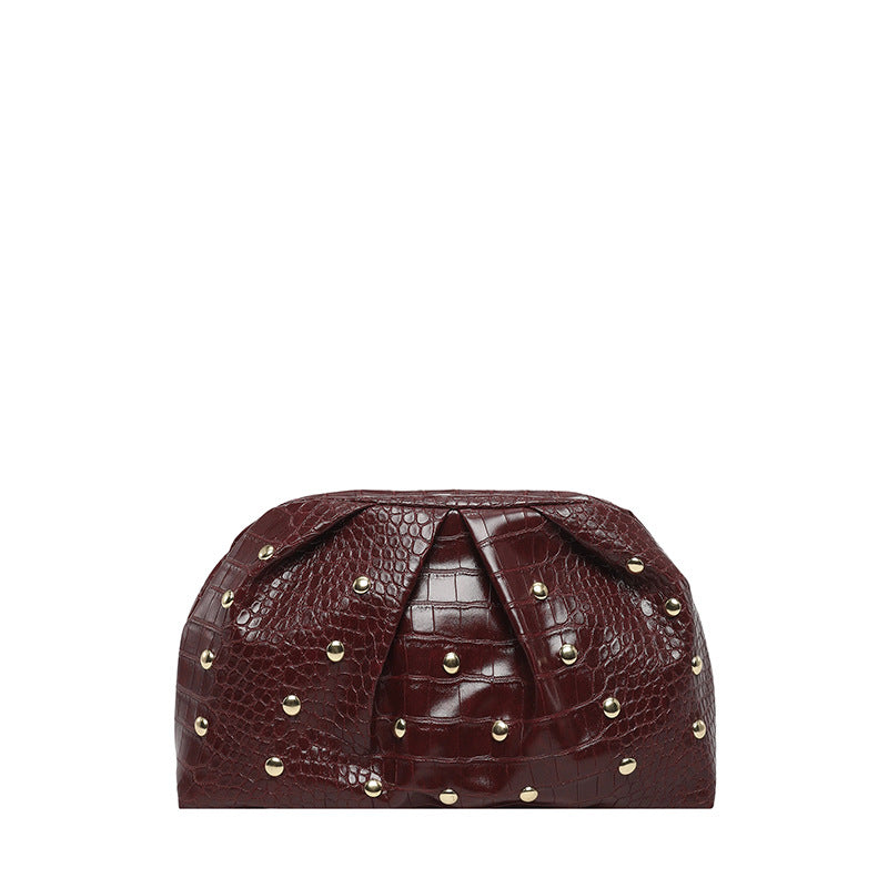 WoElegant Texturiertes Krokodilmuster Clutch Bag Karnz
