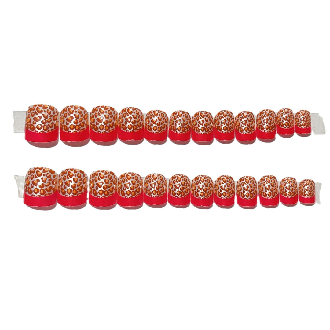 Blumenmuster Press-On Nagelset