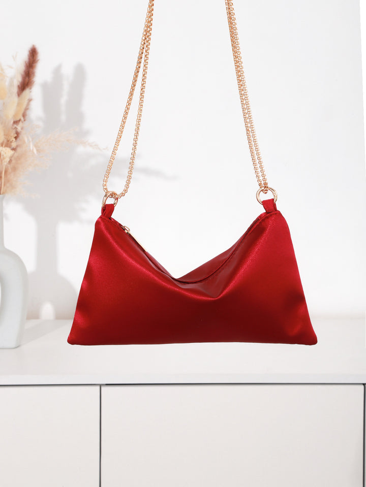 Satin Abend Schultertasche