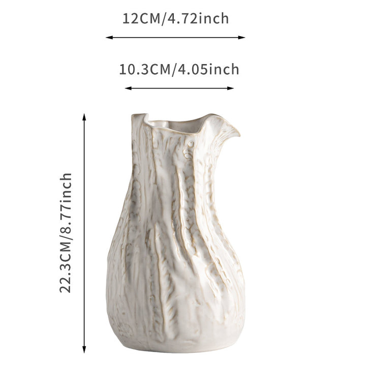 Handgefertigte Texturierte Keramische Dekorative Vase