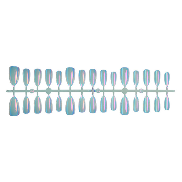 Glänzendes Ombre Druck-On-Nagelset