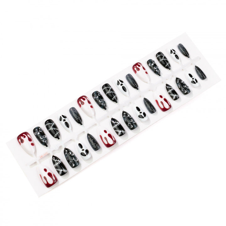 Künstlerische Halloween-Design Press-On Nagelkunst