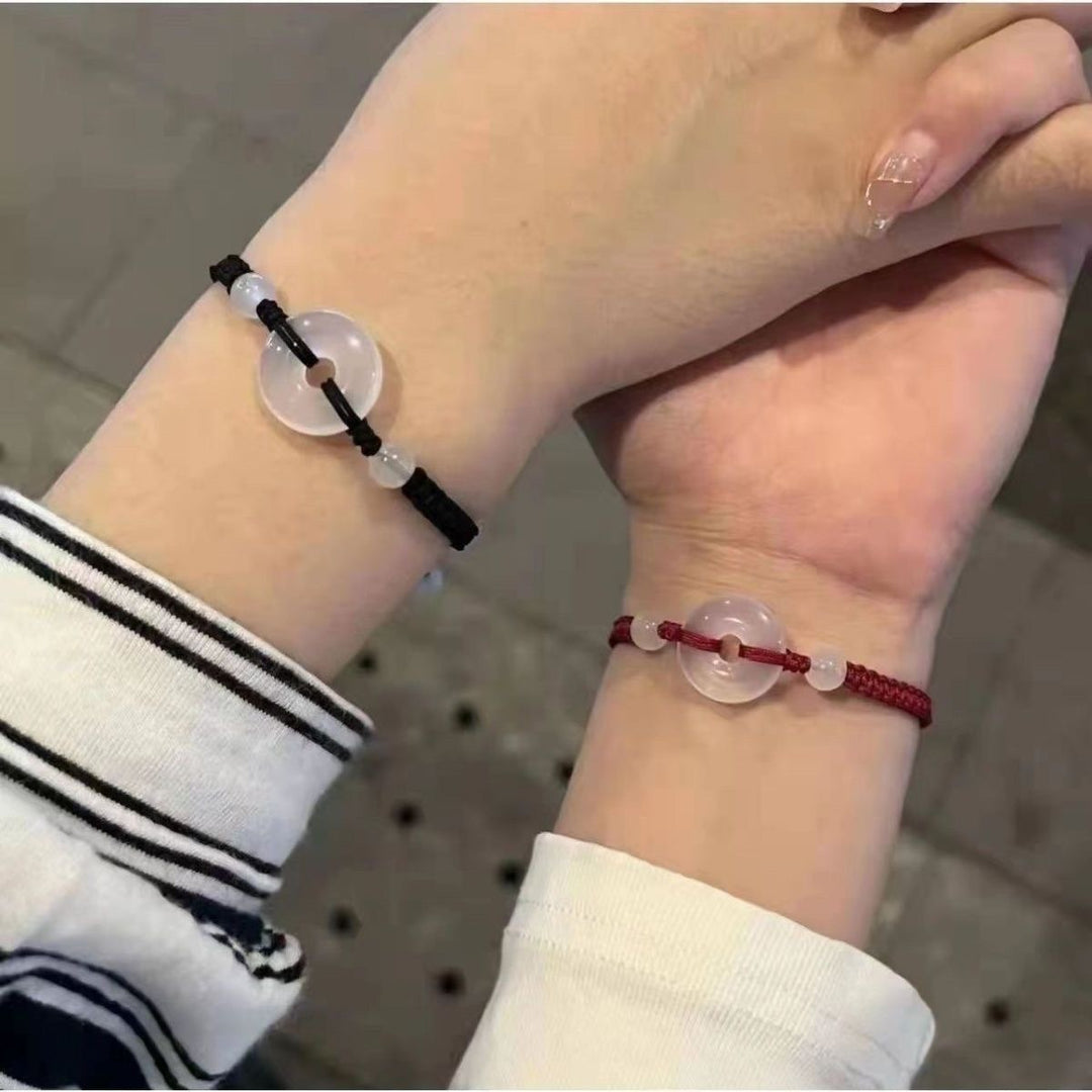 Verstellbares Makramee Perlenarmband Karnz