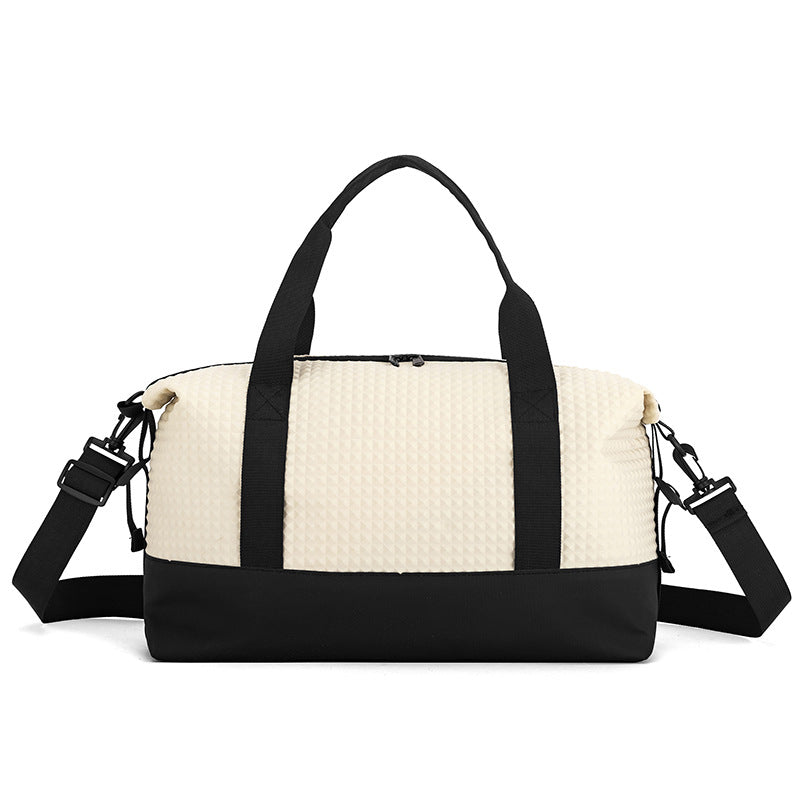 Texturierten Stoff Reise Duffle Bag Karnz