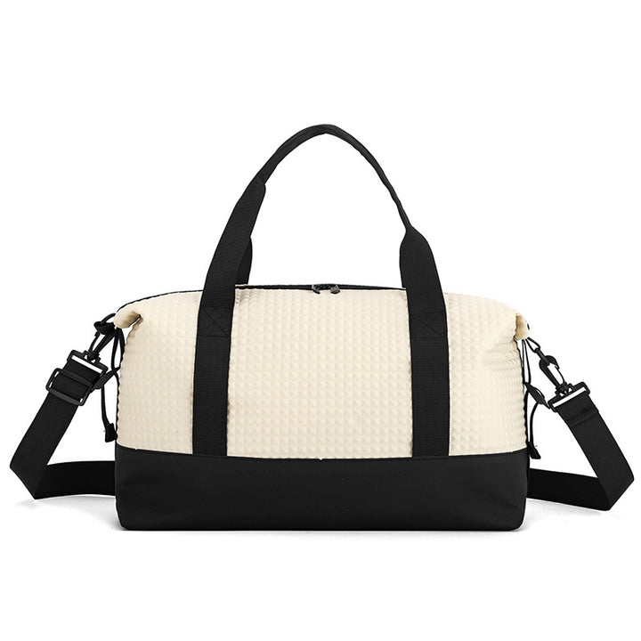 Texturierten Stoff Reise Duffle Bag Karnz