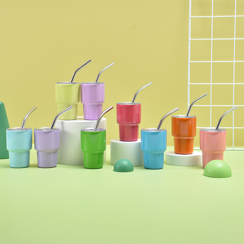 Unisex Isolierter Trinkbecher mit Edelstahlstrohhalm Karnz