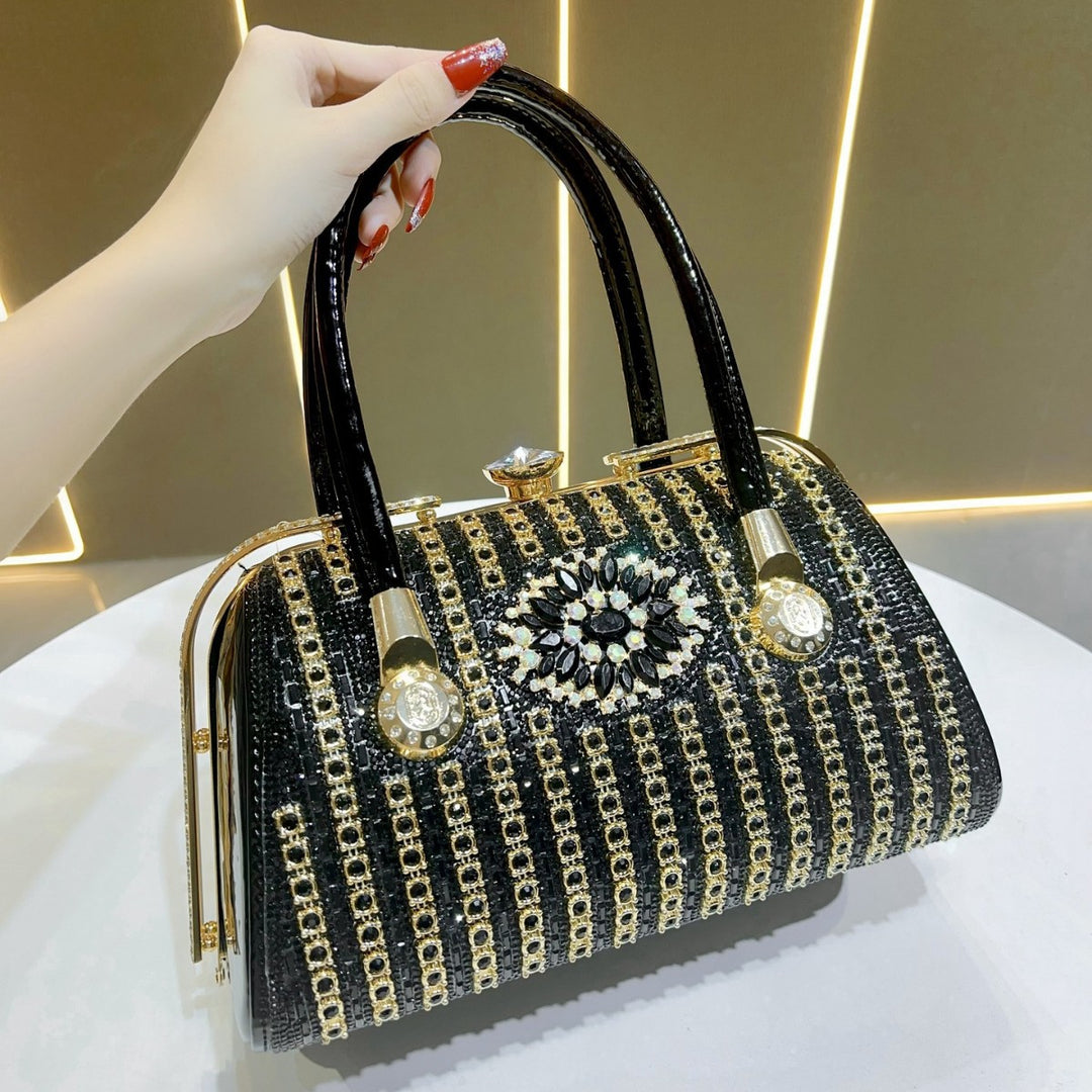 Dekorative verzierte Handtasche