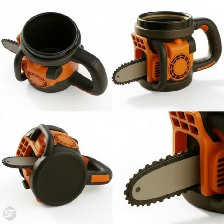 Kaffeetasse im Kettensägen-Design Karnz