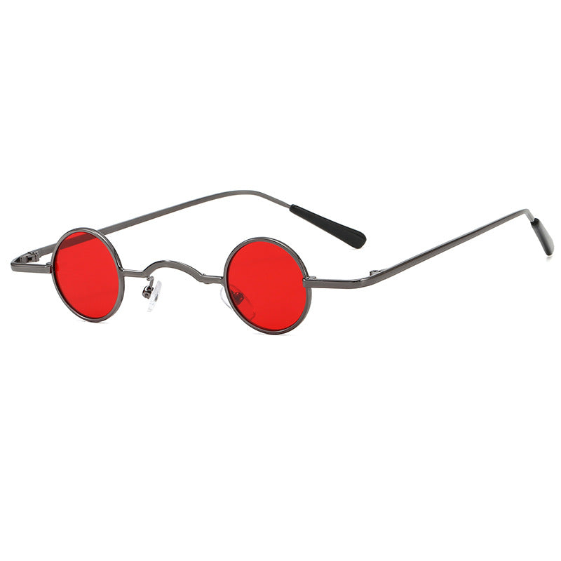 Damen modische runde Brille mit filigranem Metallrahmen Karnz