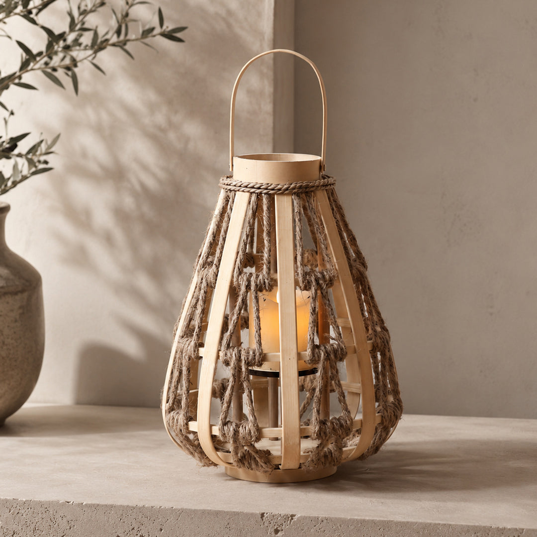 Dekorative Laterne aus Rattan Karnz