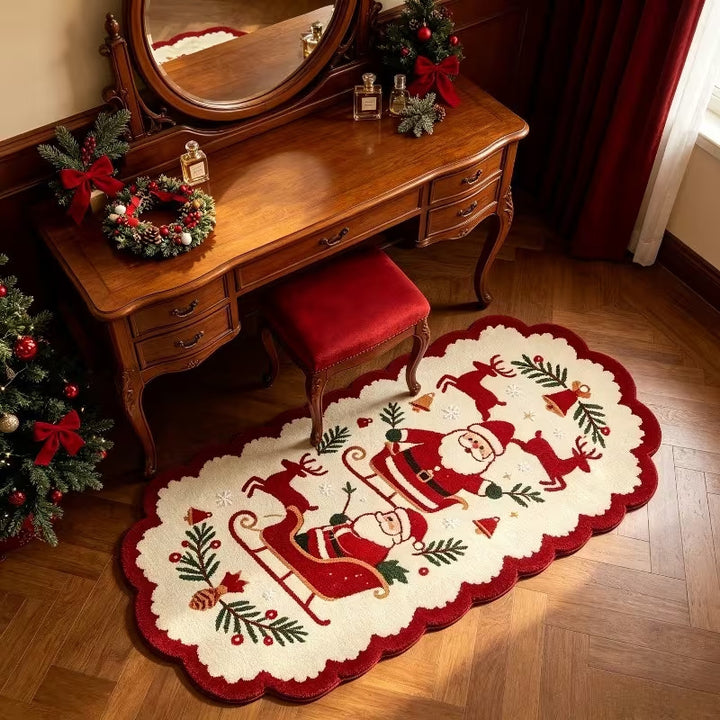 Winter-Themen Dekorativer Läufer Teppich
