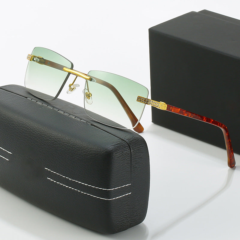 Damen elegante Sonnenbrille mit stilvollem Metallrahmen Karnz