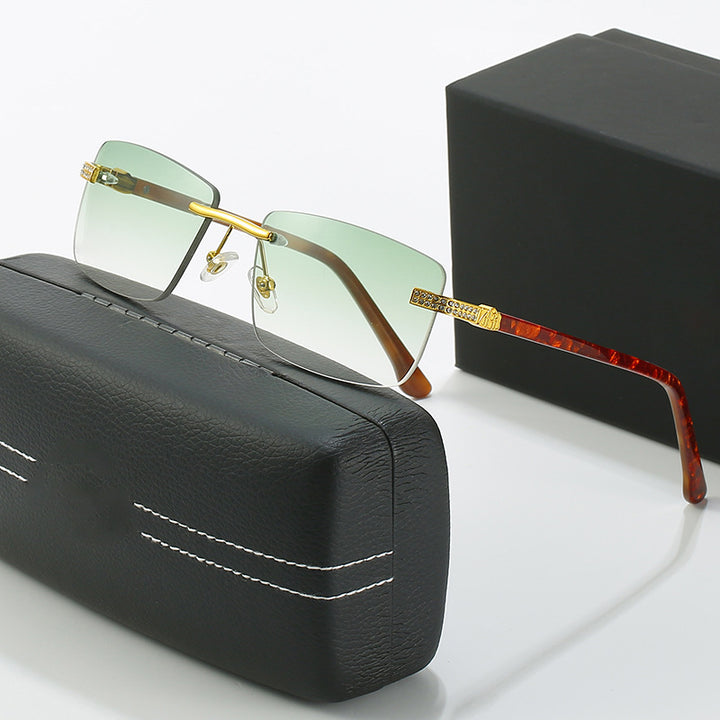 Damen elegante Sonnenbrille mit stilvollem Metallrahmen Karnz