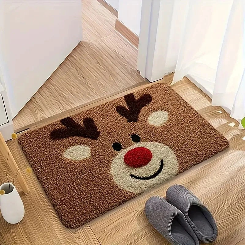 Festliche Weihnachtsmann-Themen Fußmatte für das Zuhause