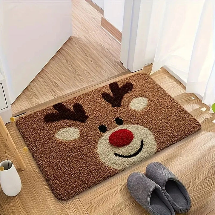 Festliche Weihnachtsmann-Themen Fußmatte für das Zuhause