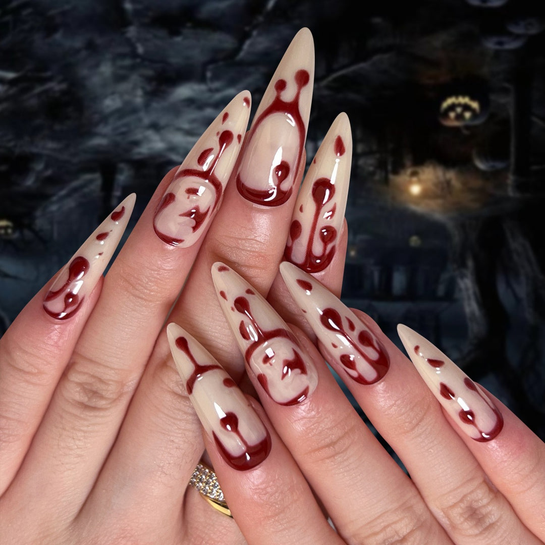 Künstlerische Halloween Themen Nagelkunst Karnz