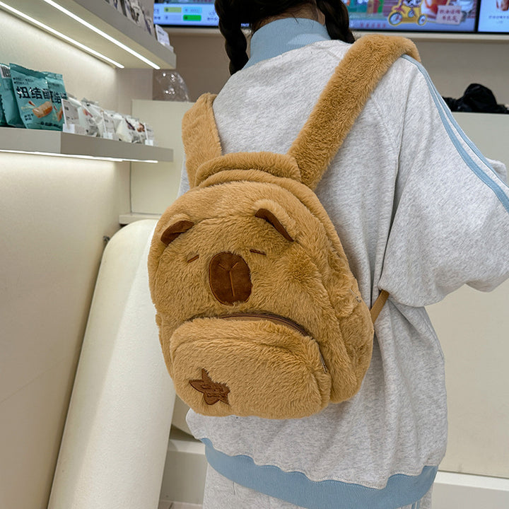 Plüsch Capybara Charakter Rucksack Karnz