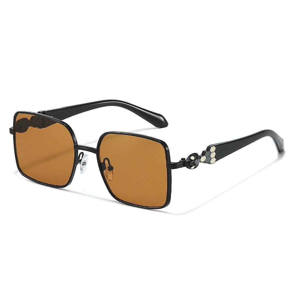 Chic Dekorative Quadratische Rahmen Sonnenbrille Karnz