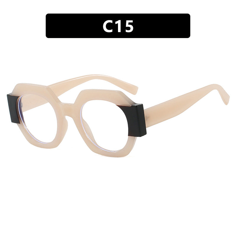 Damen trendige Sonnenbrille im hexagonalen Design Karnz
