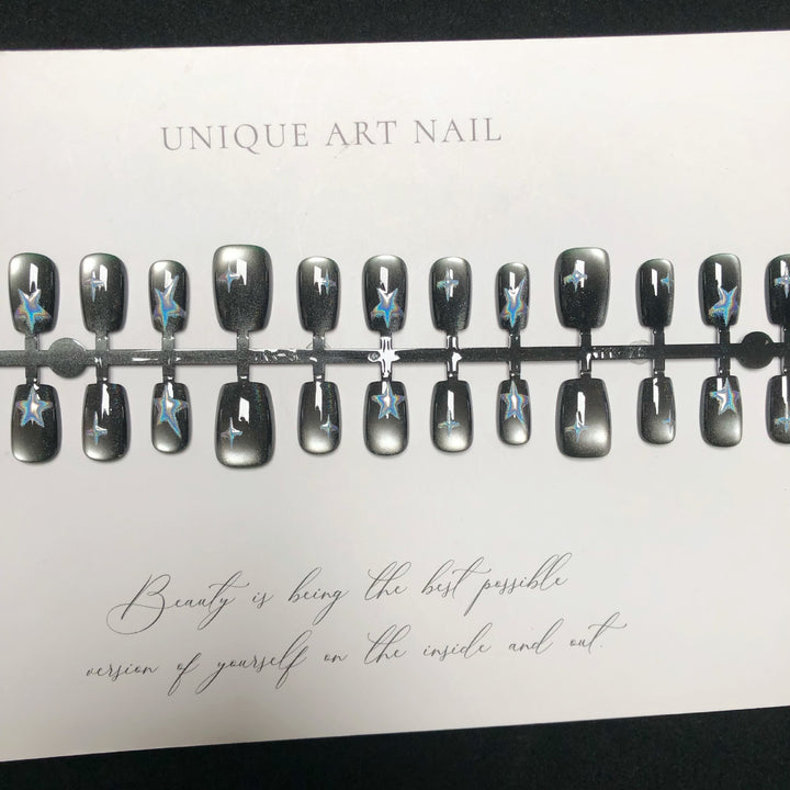 Dekorativ Verziert Press-On Nagelkunst Set