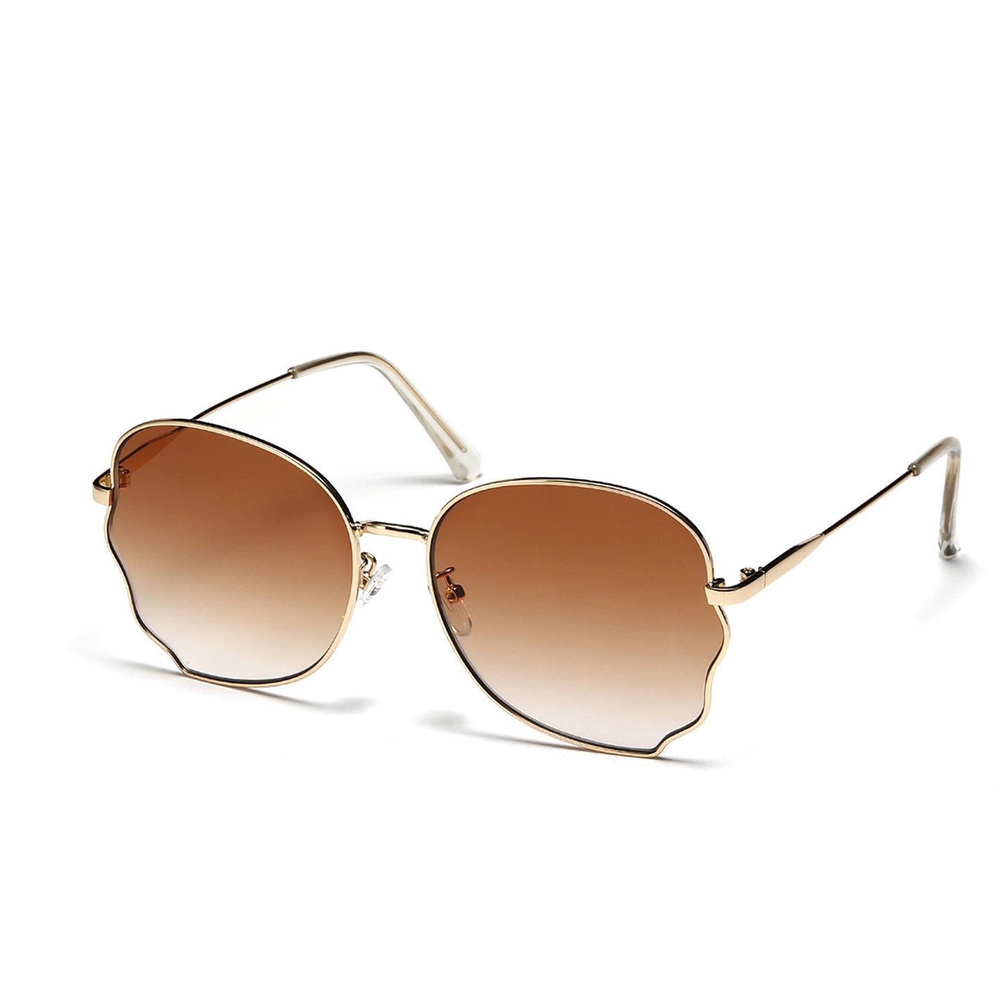 Damen elegante Oversized-Sonnenbrille mit schützendem Rahmen Karnz