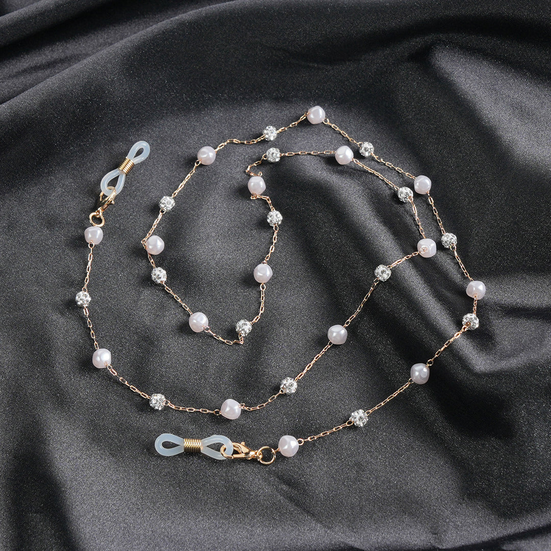 Elegante Perlenbrille Kette Karnz