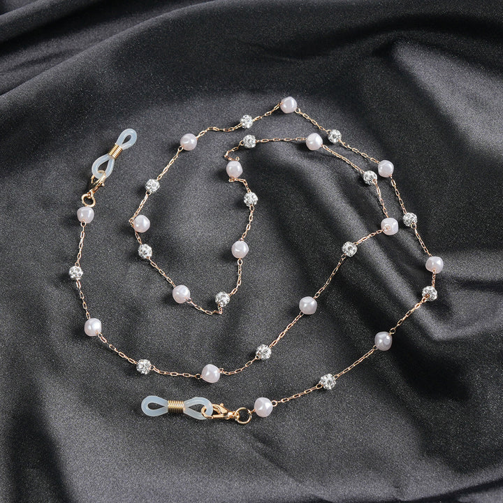 Elegante Perlenbrille Kette Karnz