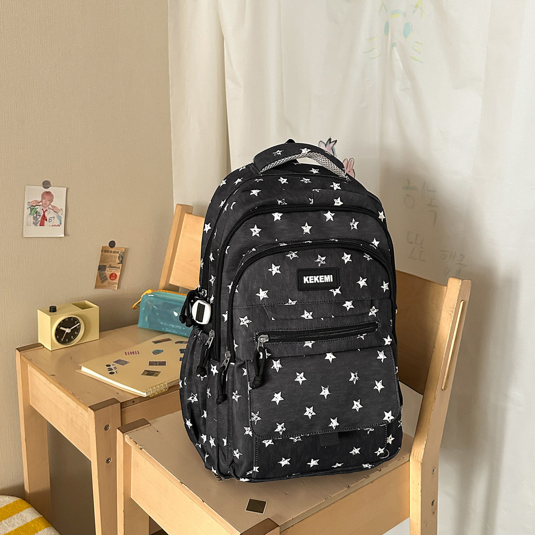Stylische Stern- bedruckte Schulrucksack Karnz