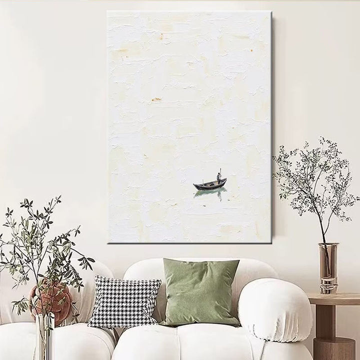 Seascape Texturiertes Leinwand Wandkunst