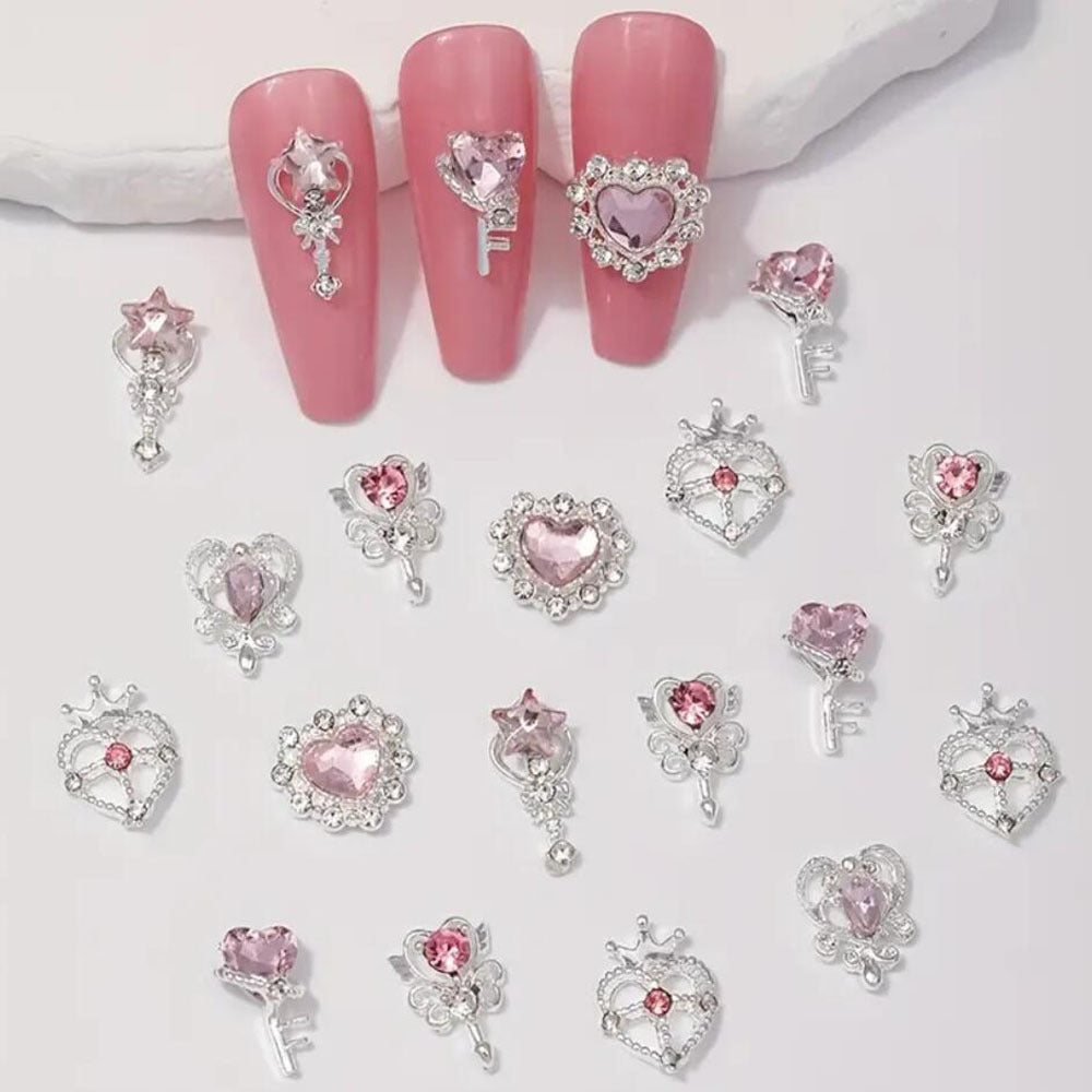 Dekorative Nagel Charms Set