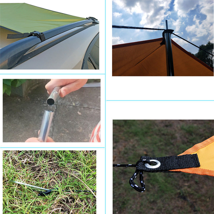 Vielseitige Outdoor-Planenüberdachung Karnz