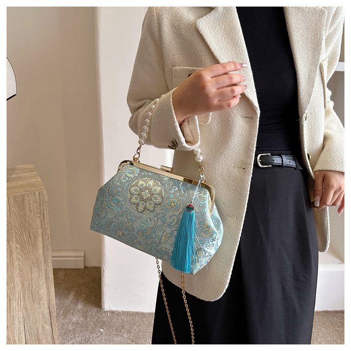 Vintage Seiden Abendhandtasche