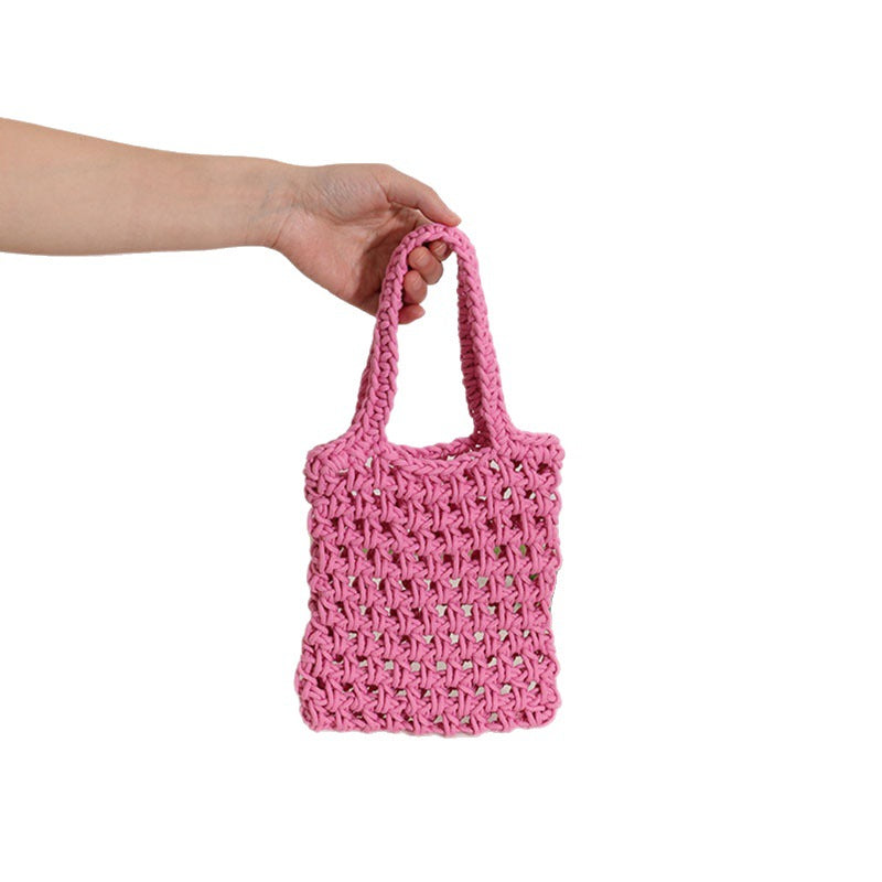 Damen Stilvolle geflochtene Handtasche Karnz