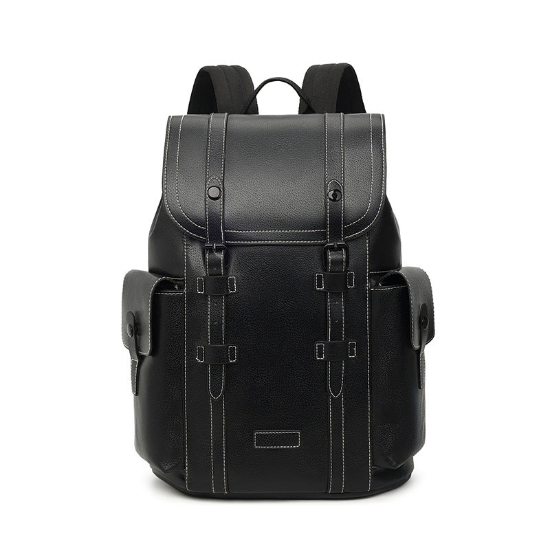 Multi-Fach Leder Rucksack