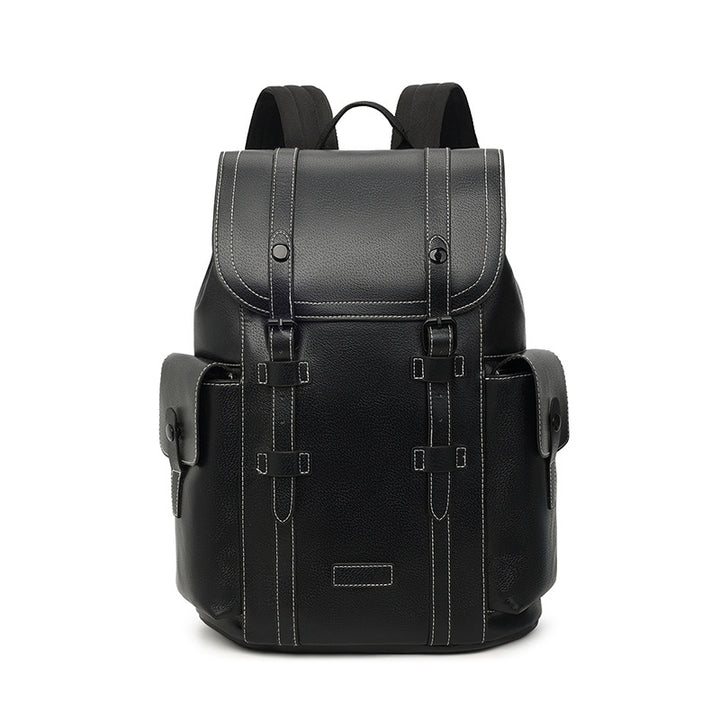 Multi-Fach Leder Rucksack