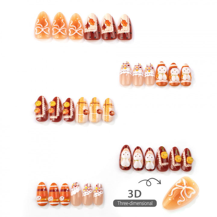 Saisonale Themen Druck-Nagelkunst Set