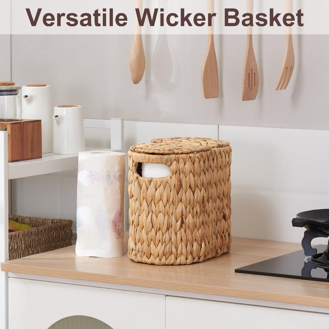 Handgefertigter Gewebter Naturfaser Serviettenhalter Karnz