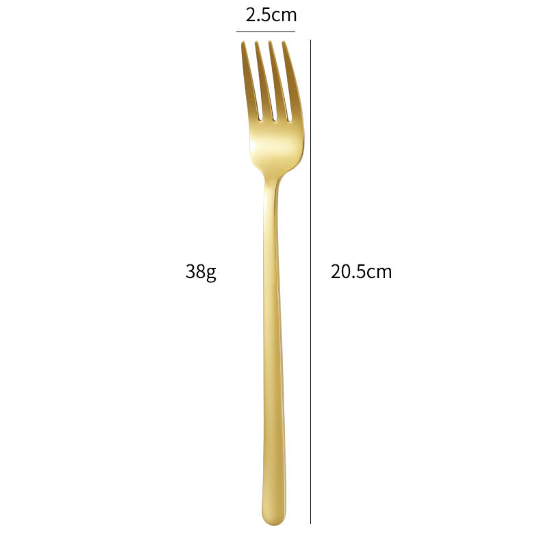 Eleganter Dessertlöffel mit Luxuriöser Goldener Oberfläche Karnz