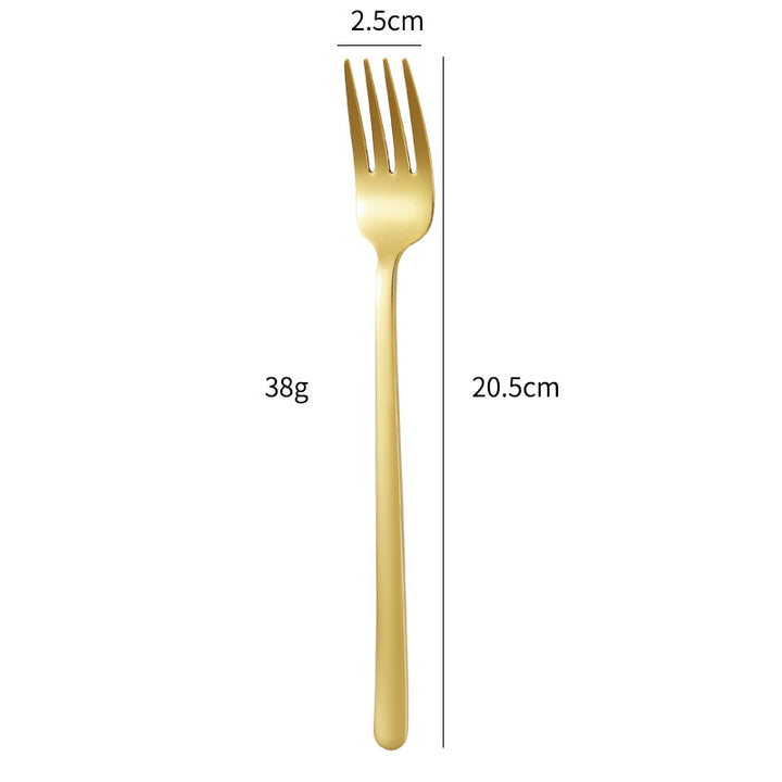Eleganter Dessertlöffel mit Luxuriöser Goldener Oberfläche Karnz