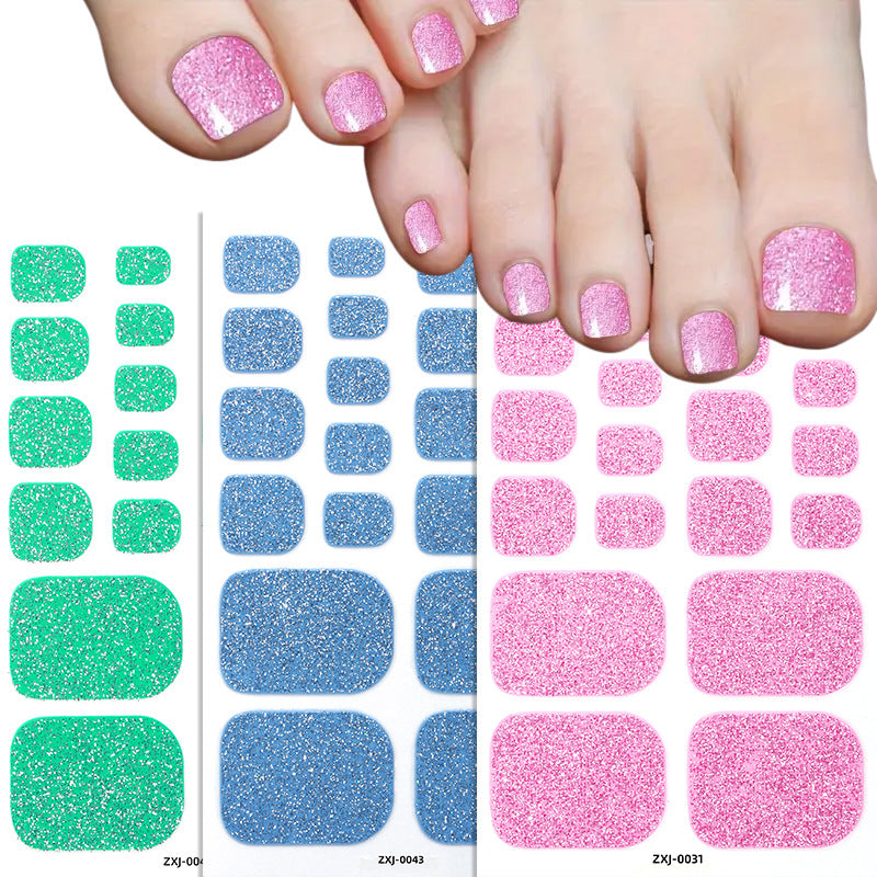 Glitzernde Fußnagel-Wraps  1790954465