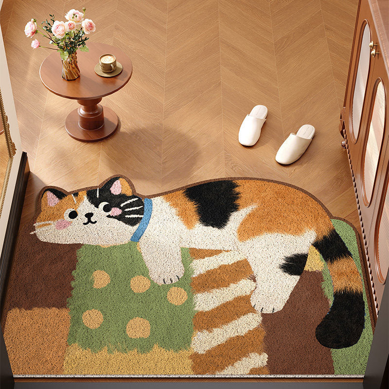 Niedlicher katzenfreundlicher Wohnzimmerteppich