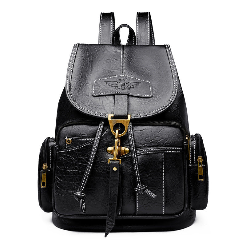 Modischer Leder Rucksack